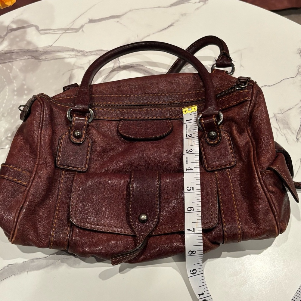 Tod's Vintage Dark Brown Leather Shoulder Bag - Picture 9 of 10